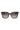 Tortoiseshell square sunglasses with gradient lenses