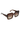 Brown oversized square sunglasses with gradient lenses