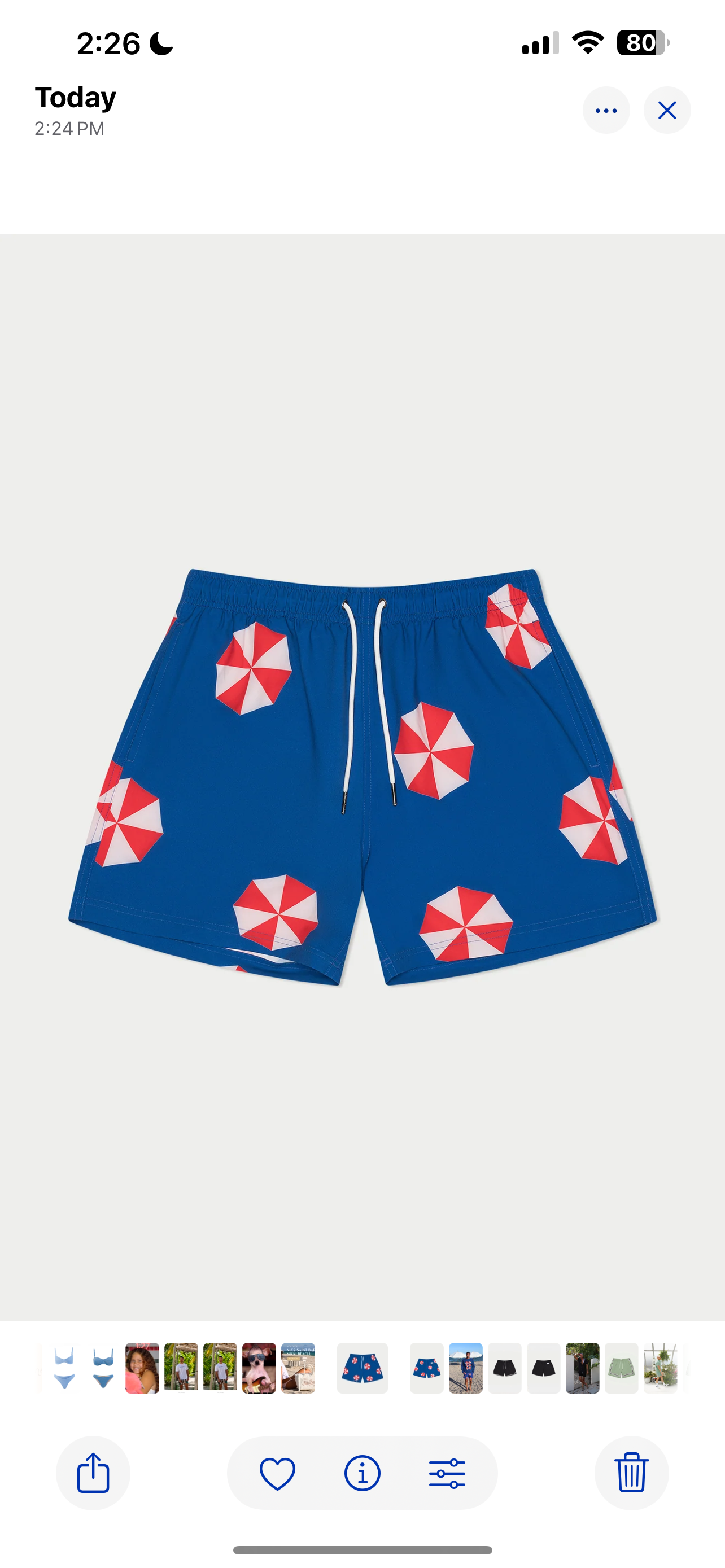 Blue Umbrella Swim Short