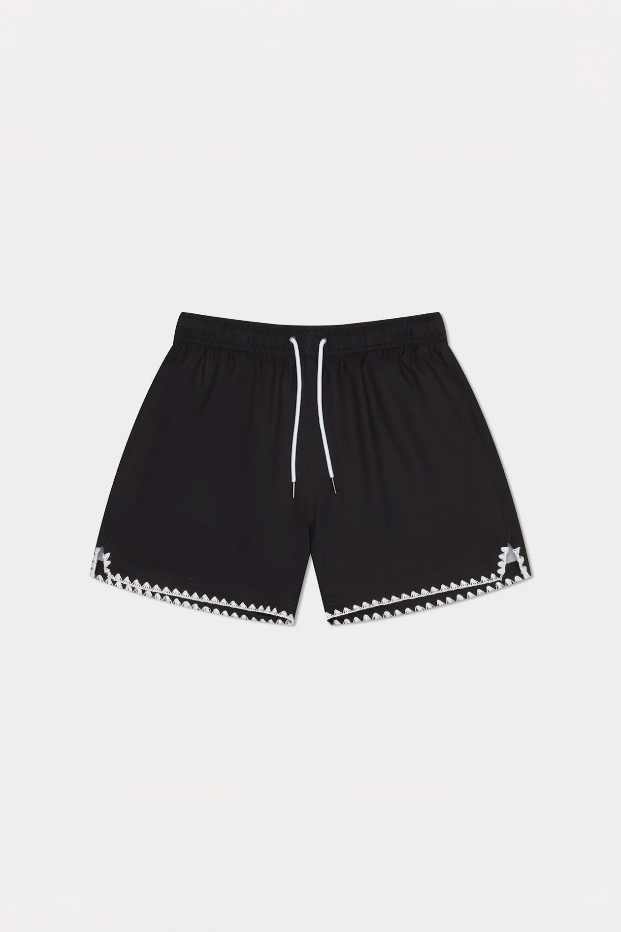 Black Stitch Swim Shorts