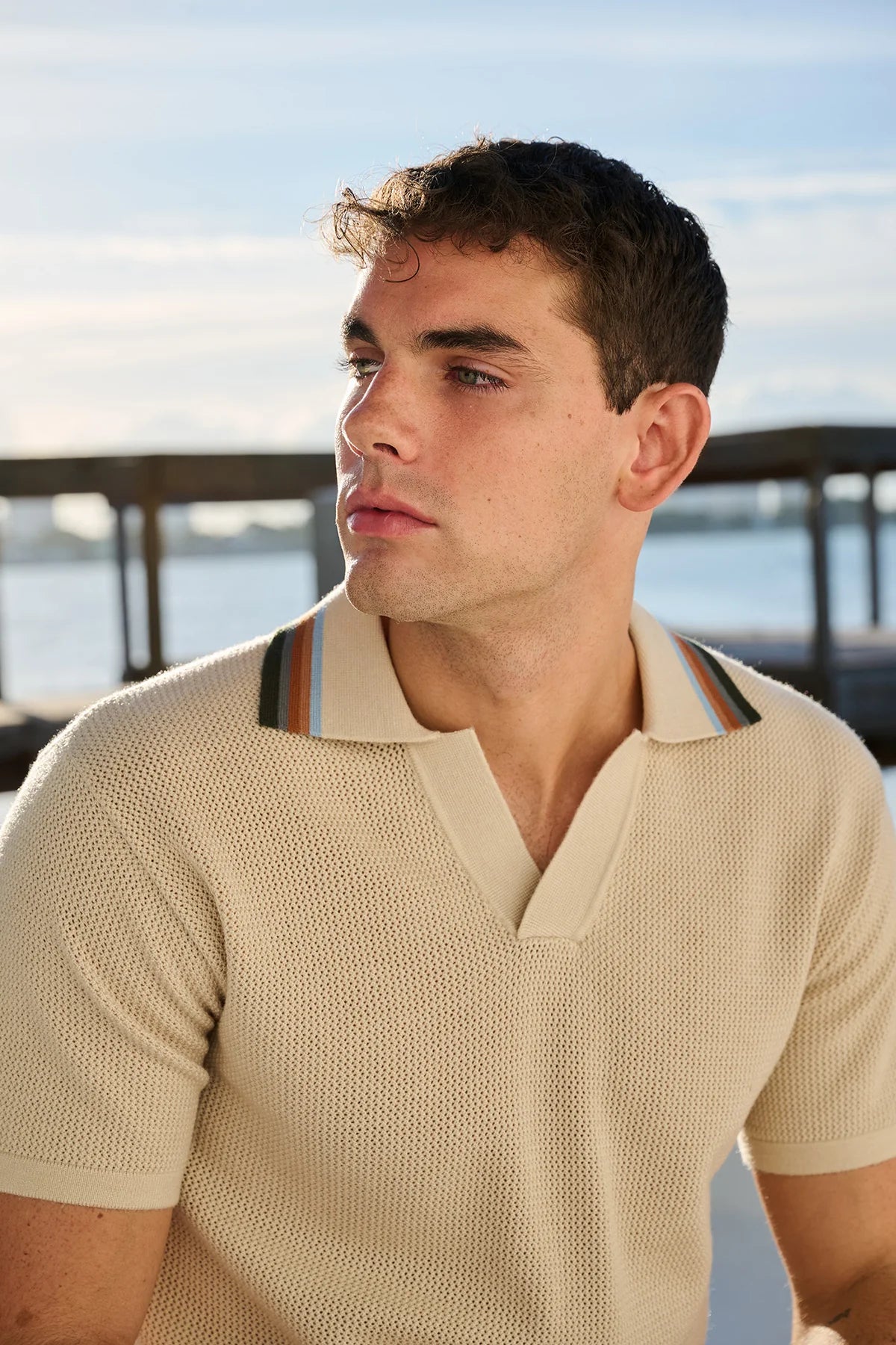 Rayas Crochet Polo