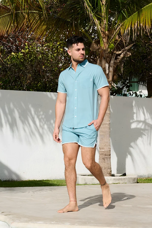 Mint Stitch Swim Short