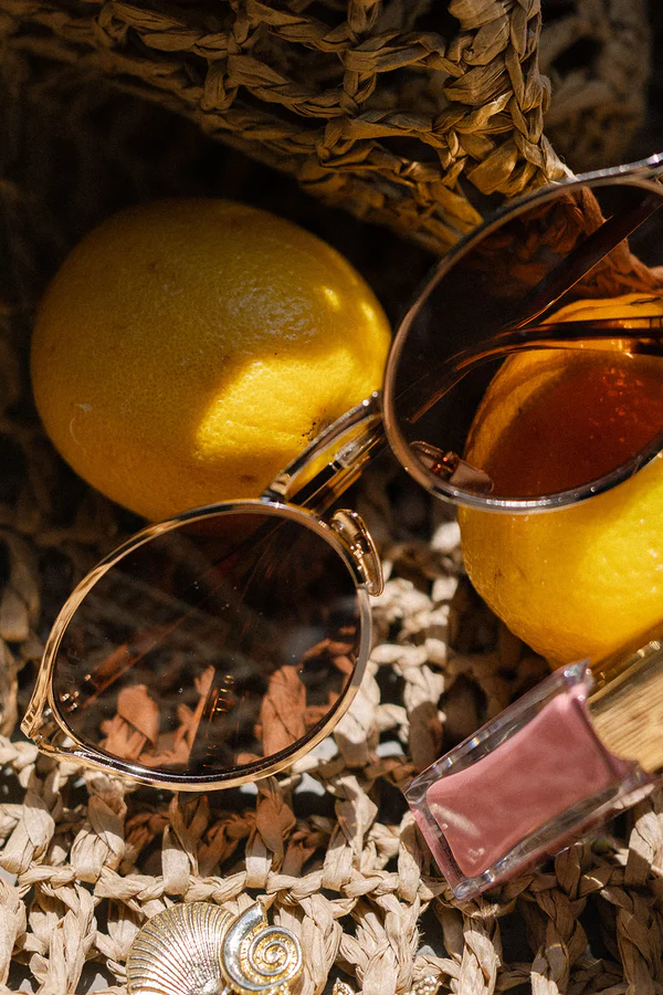 Jessie James Decker Limoncello Gold Brown Sunglasses