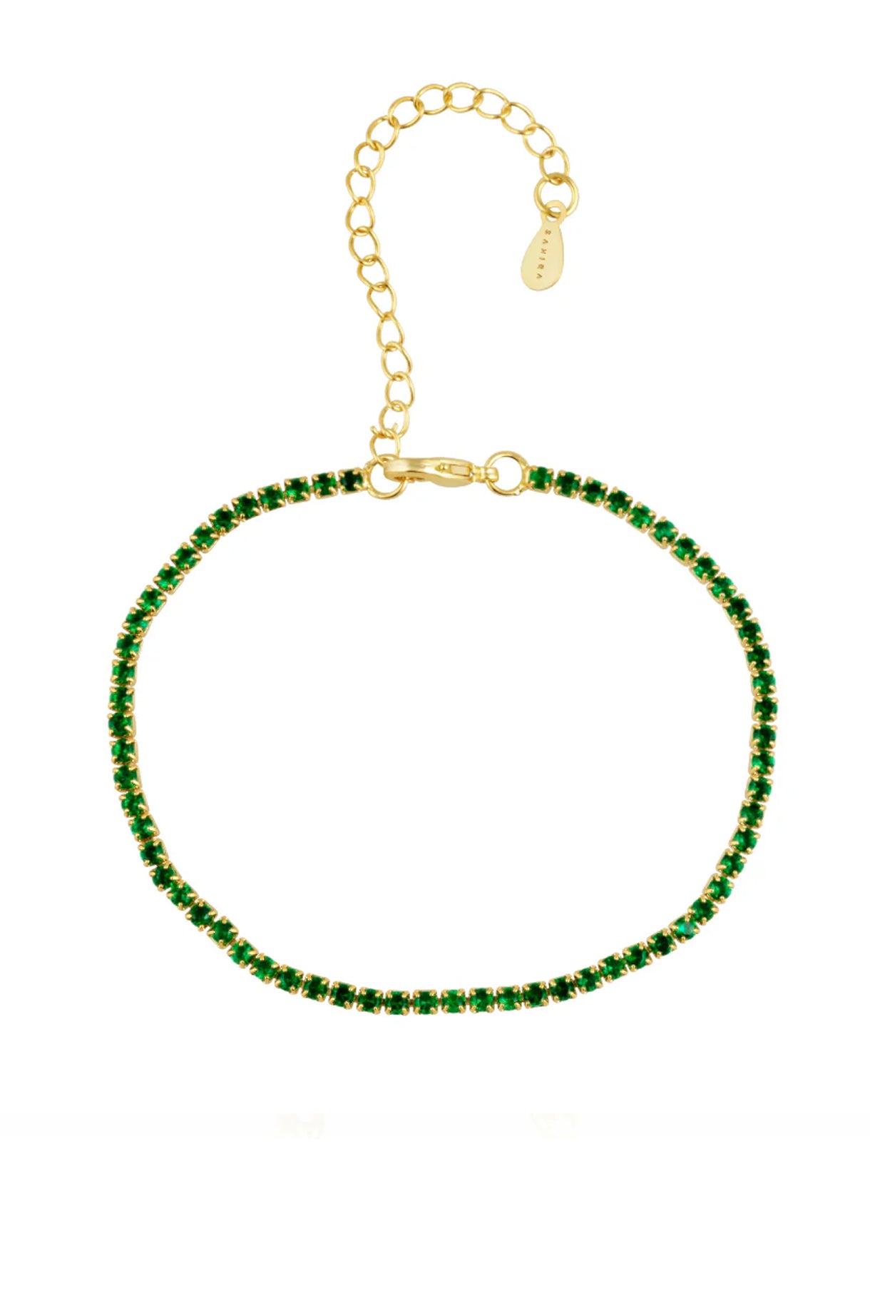 Chloe Tennis Bracelet in Emerald