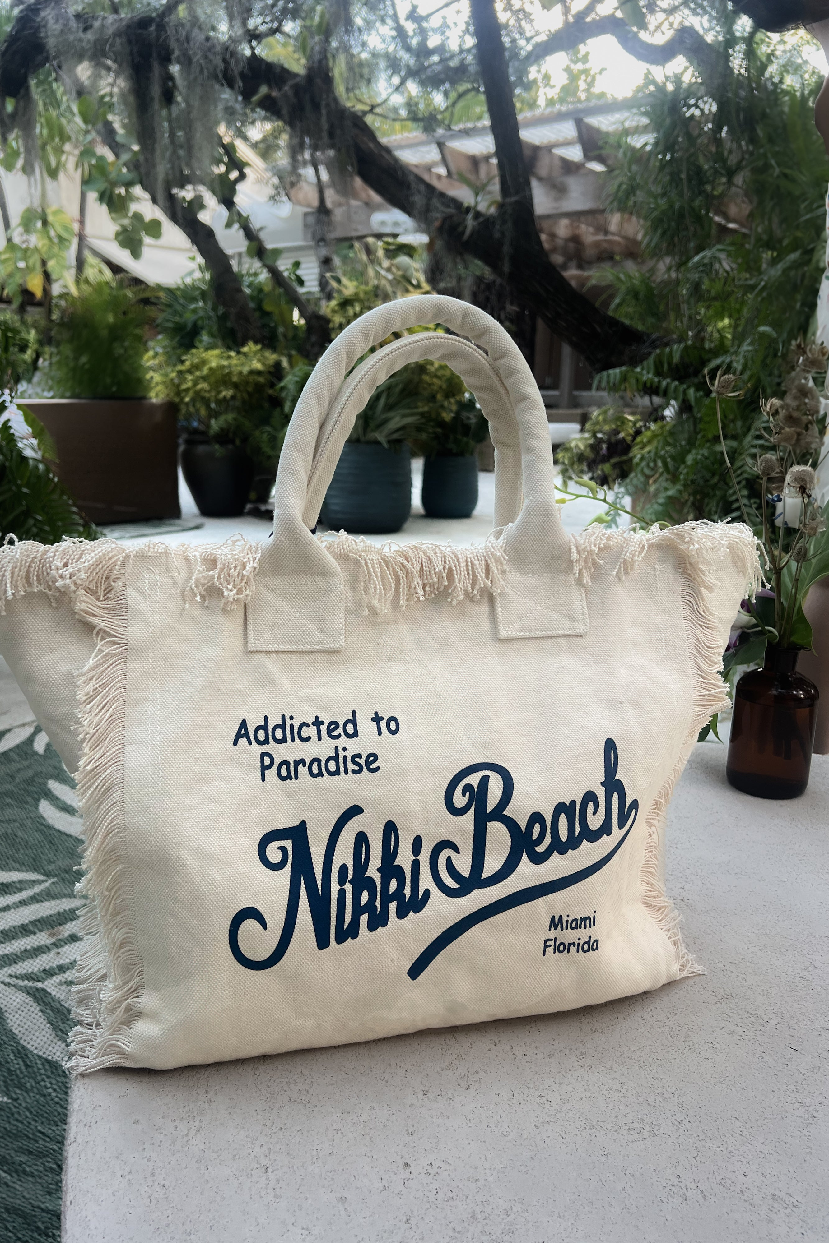 Nikki Beach Large Canvas Tote