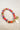 Colorful beaded bracelet with gold charm