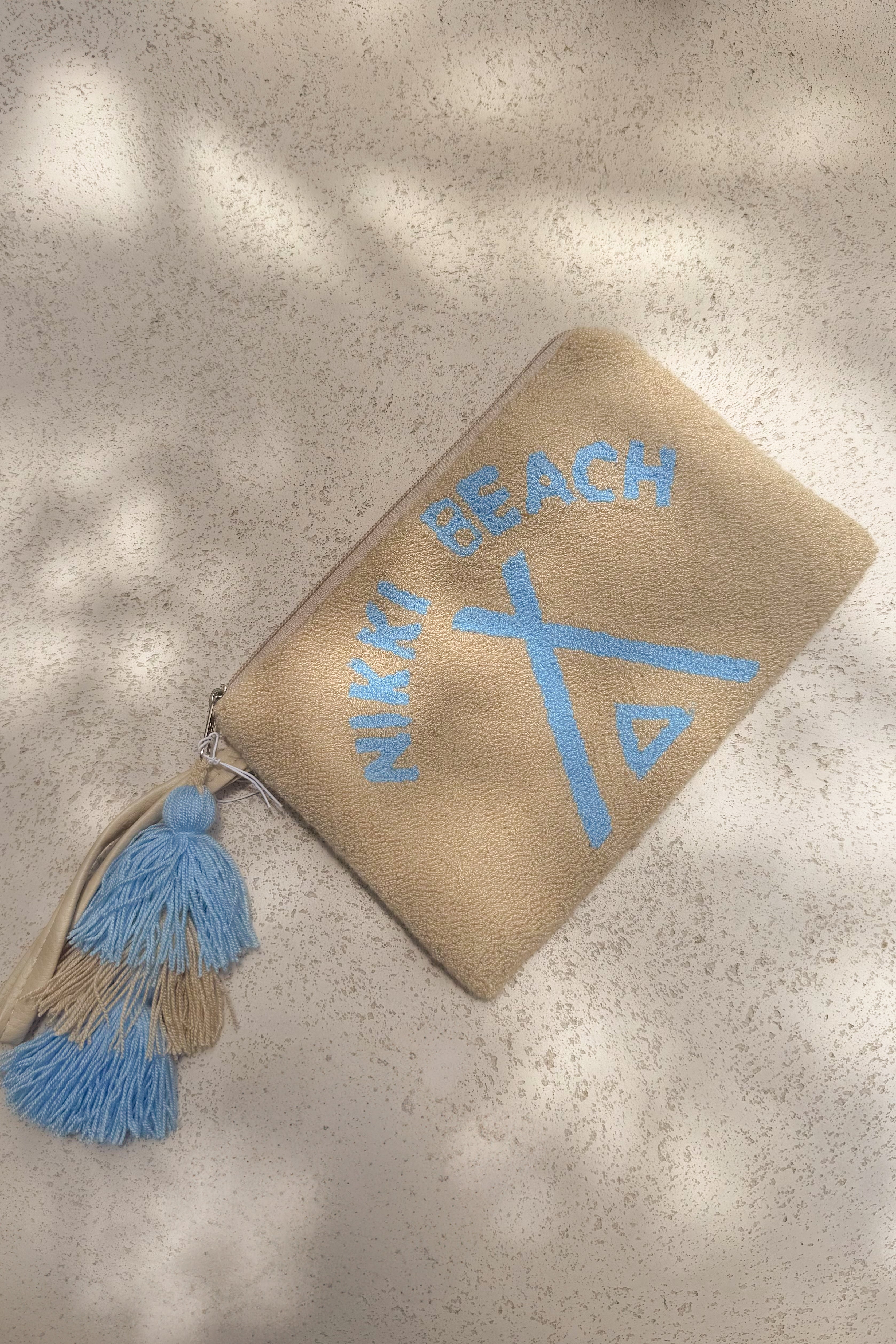 Chila Columbina x Nikki Beach Clutch in Blue