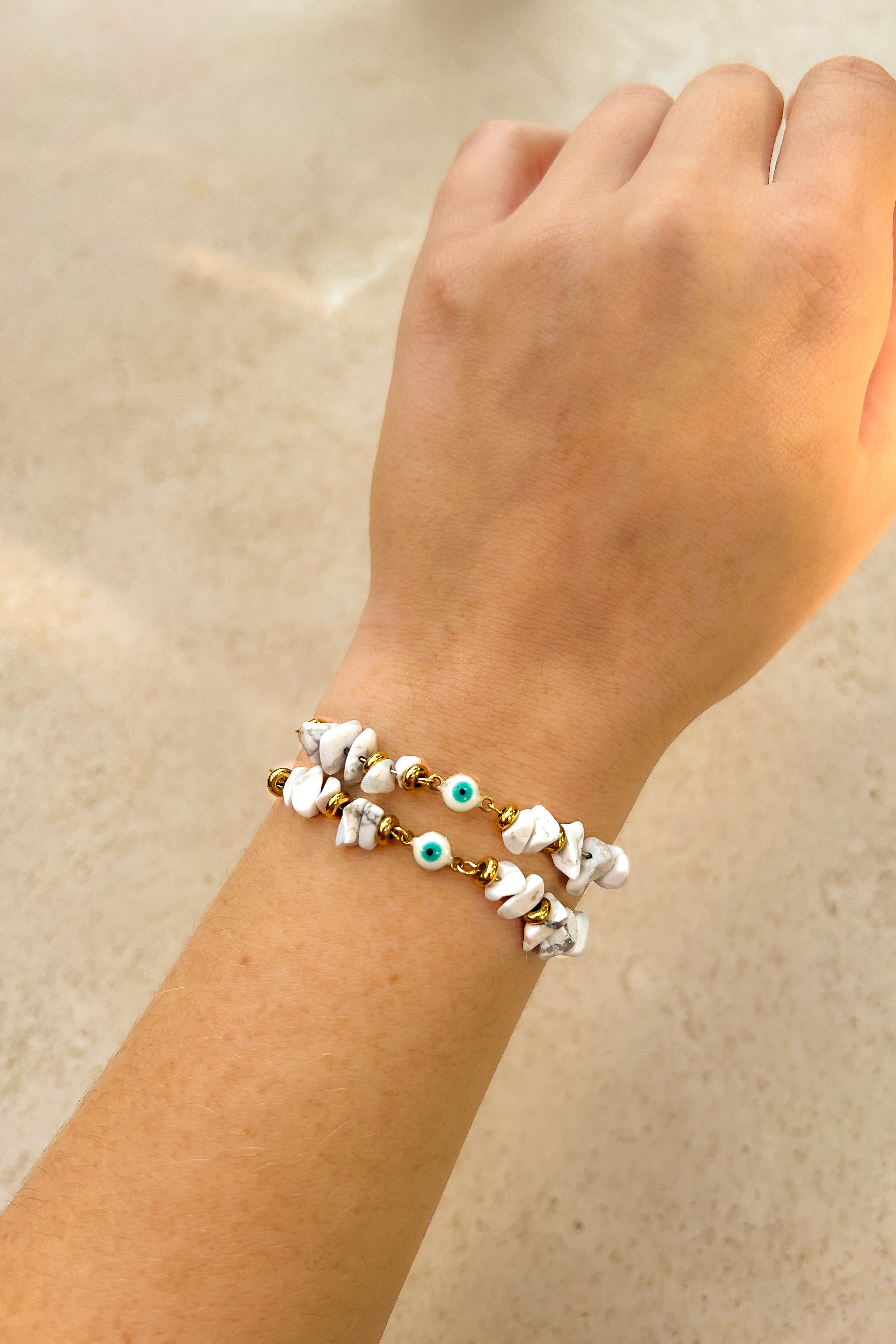 Angel Eye Amazonite Blue-Green Bracelet