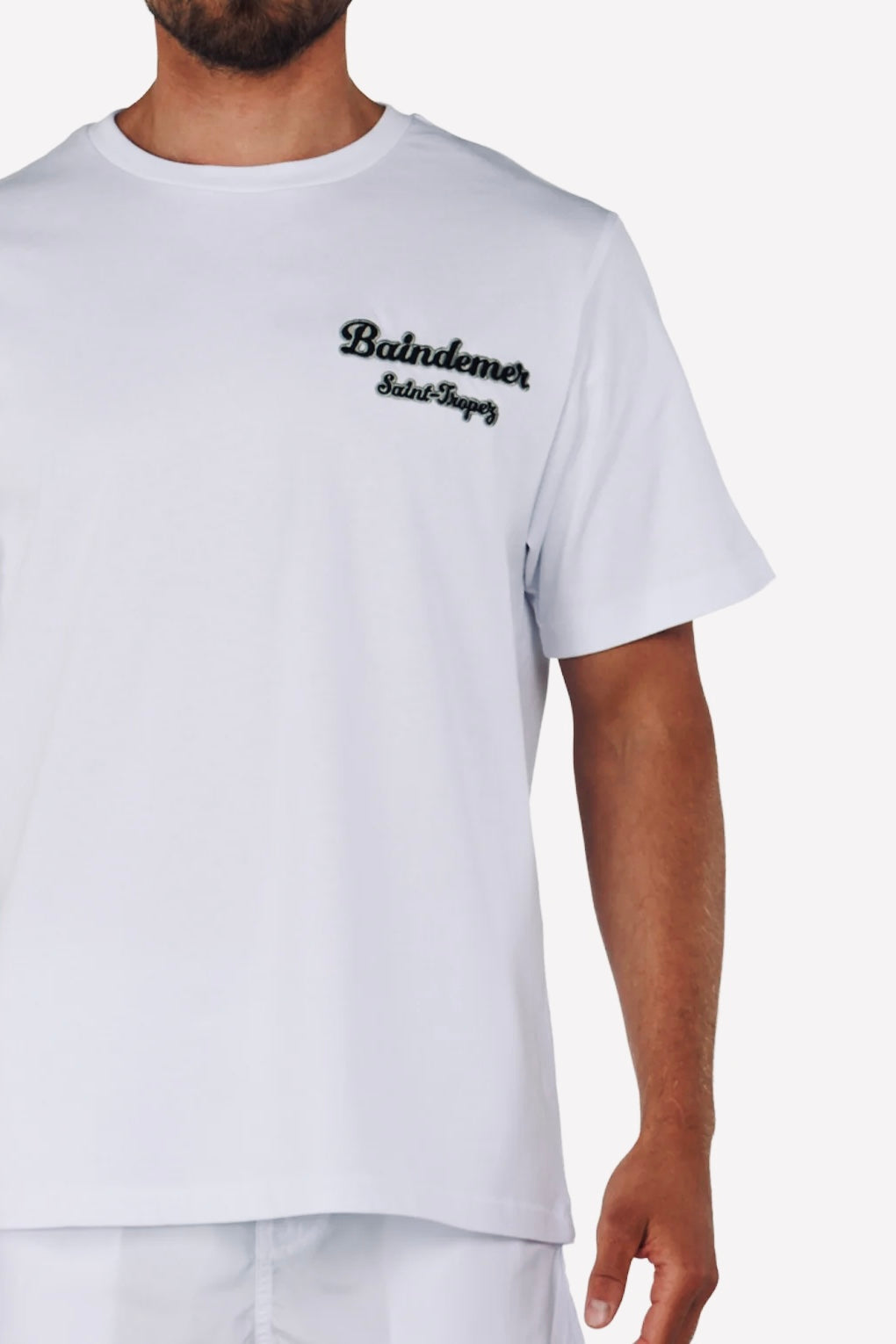 ALLARD WHITE | Mens Cotton Oversized T-Shirt BDM CLASSIC SMALL