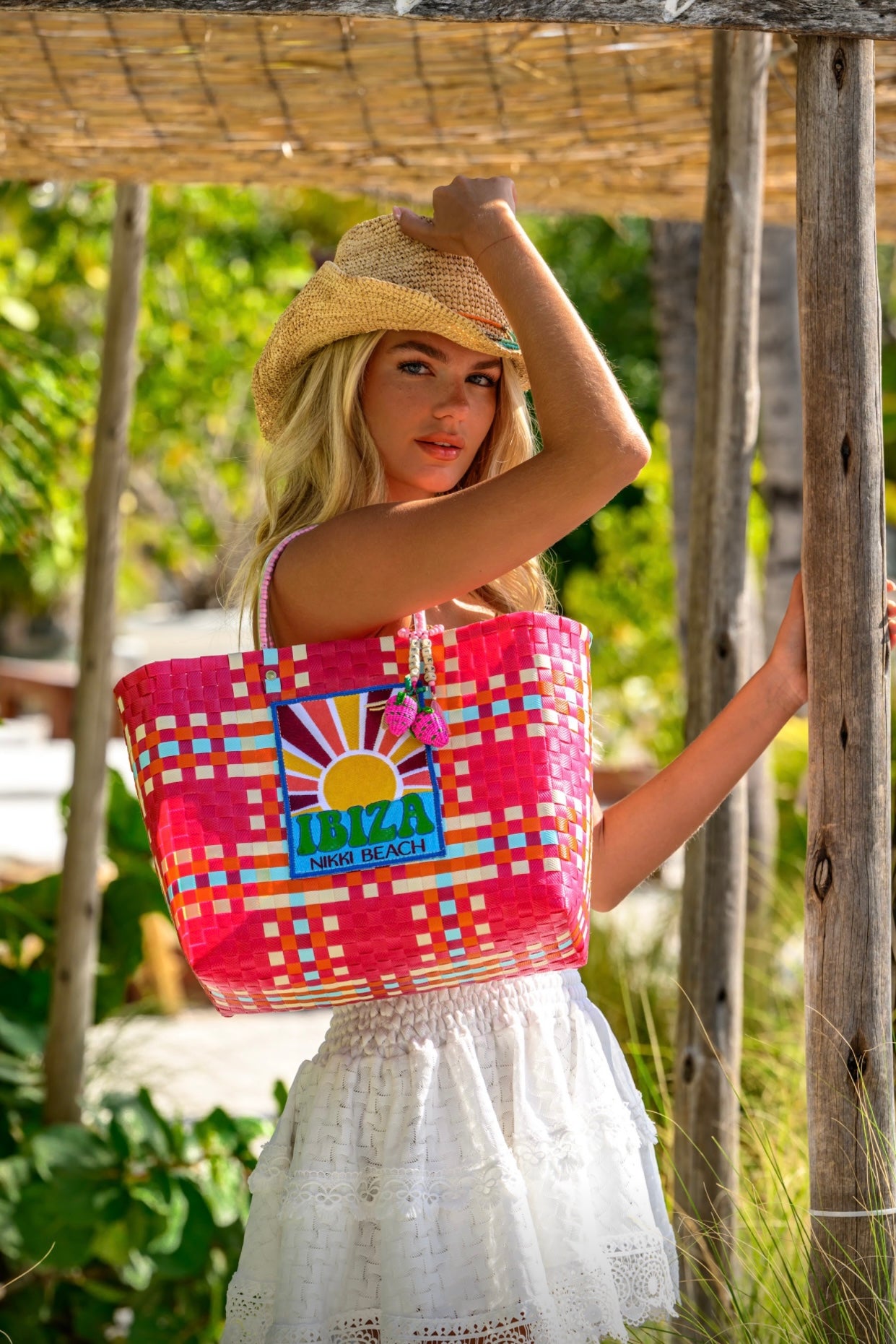 Pre-Order: Ibiza Red Zuncho Bag Nikki Beach x Mercedes Salazar Collaboration