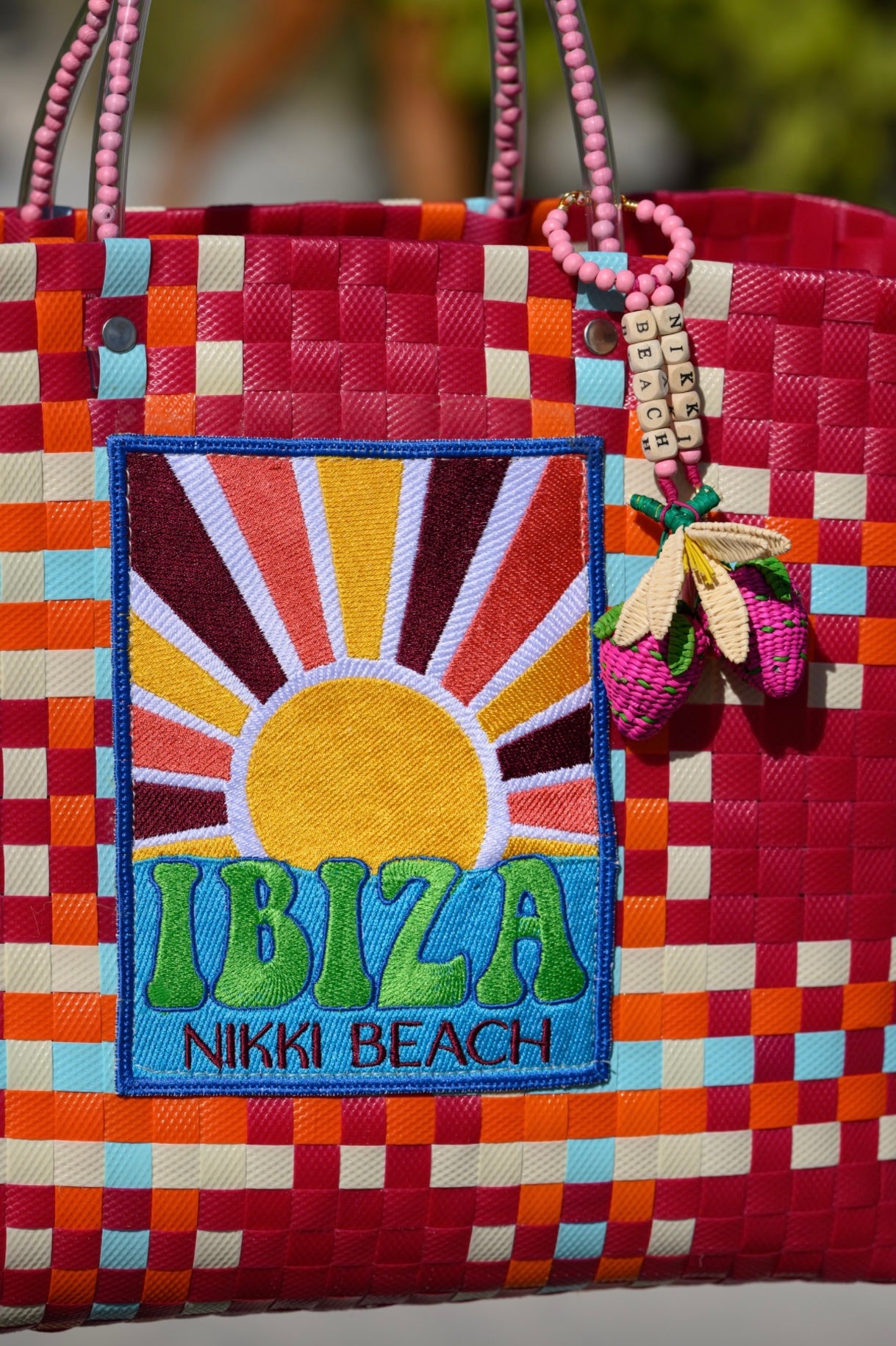 Ibiza Red Small Zuncho Bag Nikki Beach x Mercedes Salazar Collaboration