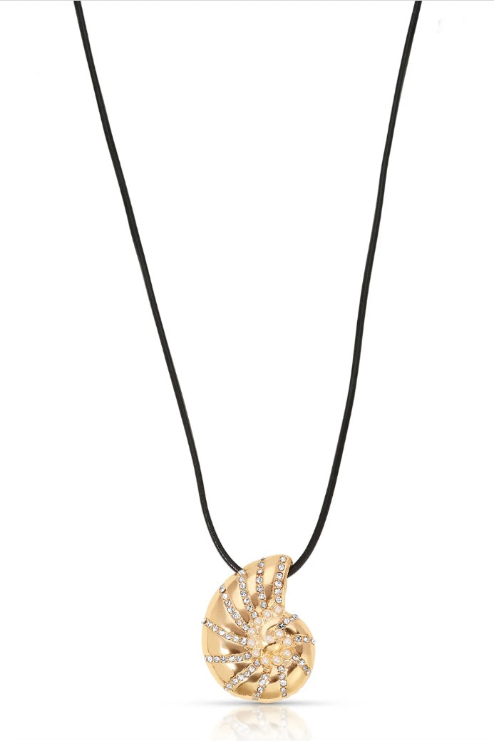 Nautilus Shell Cord Necklace