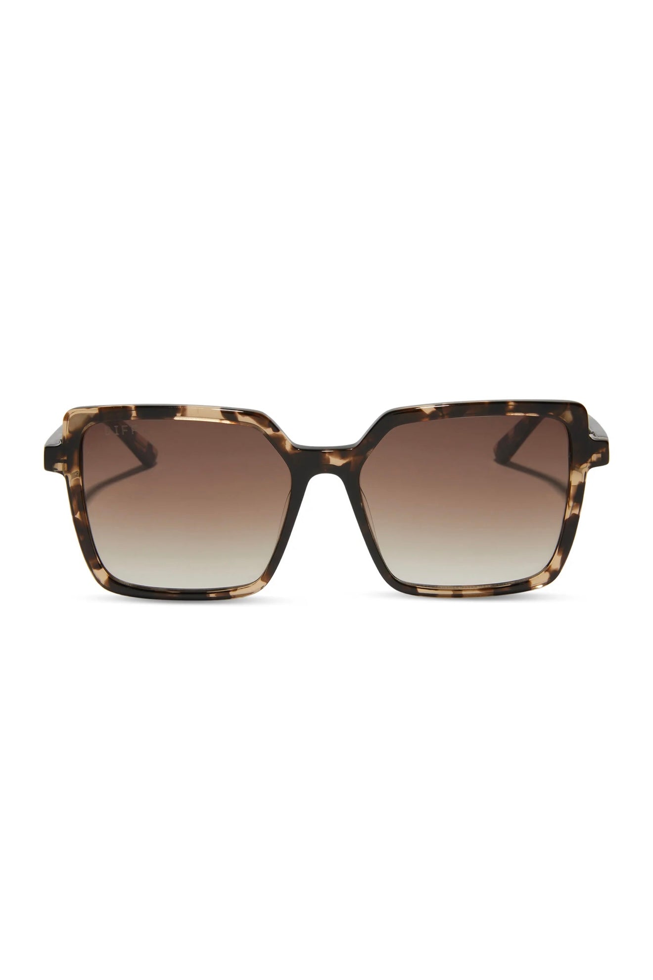 Esme Espresso Tortoise Brown Gradient Sunglasses