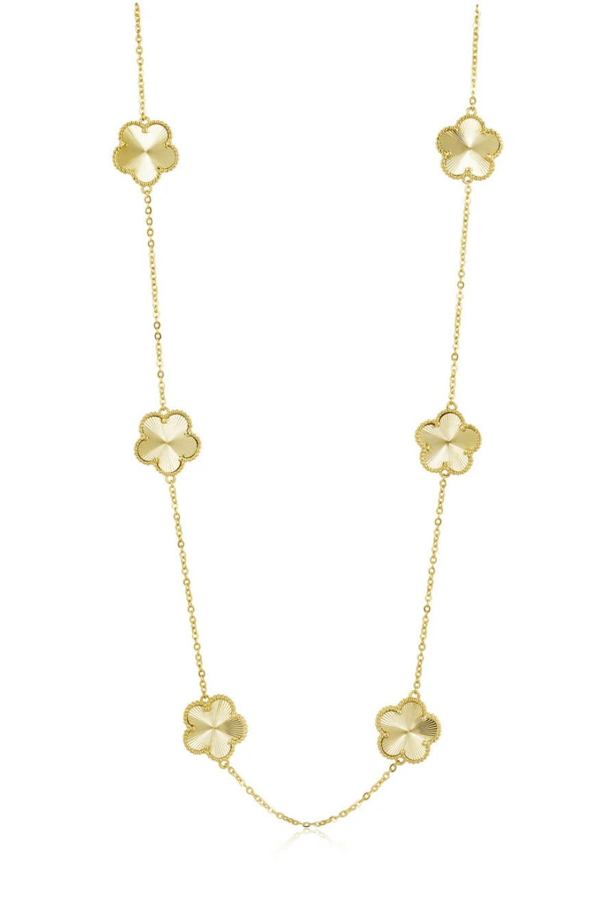 Adeline Clover Necklace Gold
