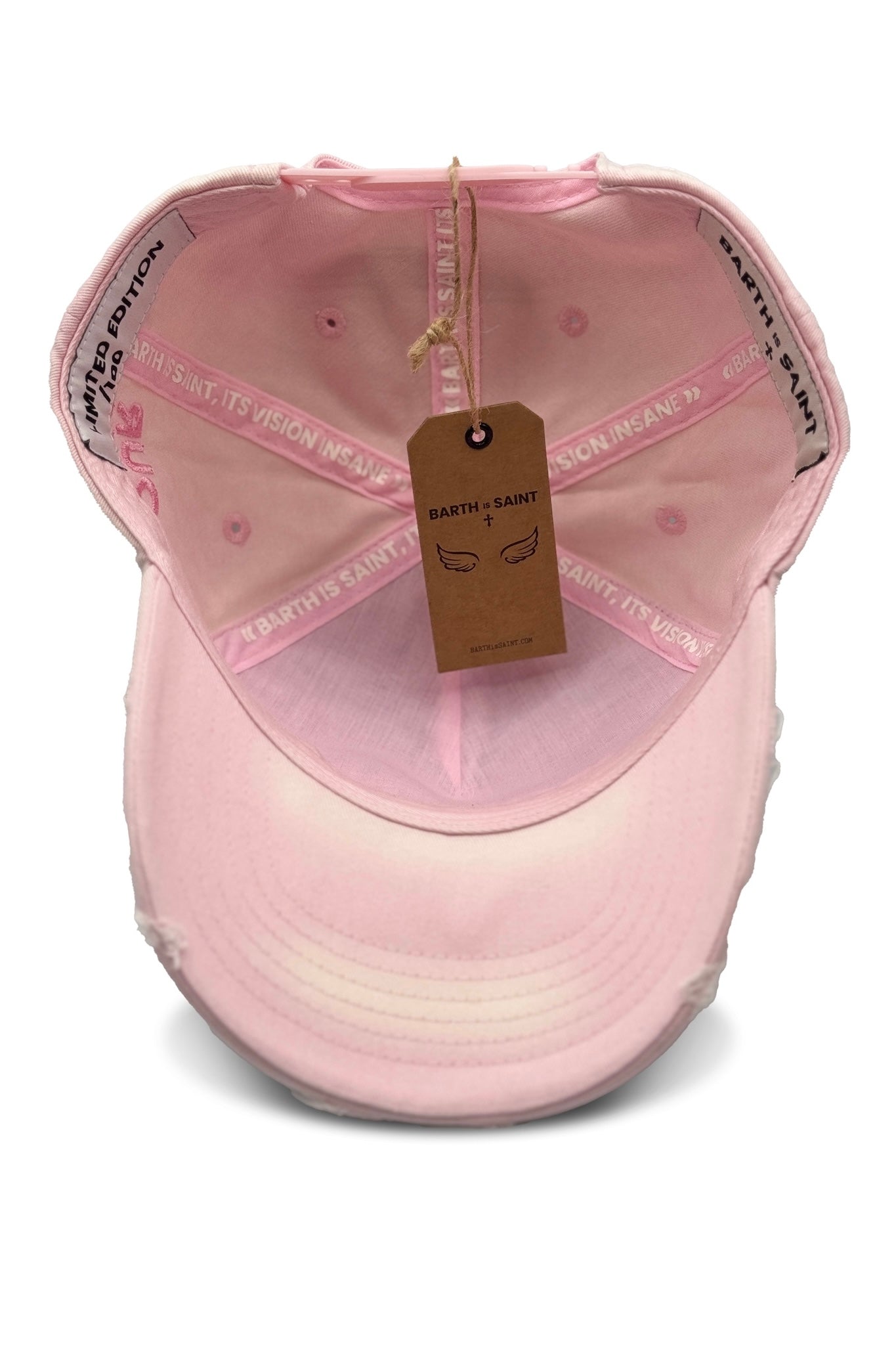 Barth is Saint Cap in Baby Pink