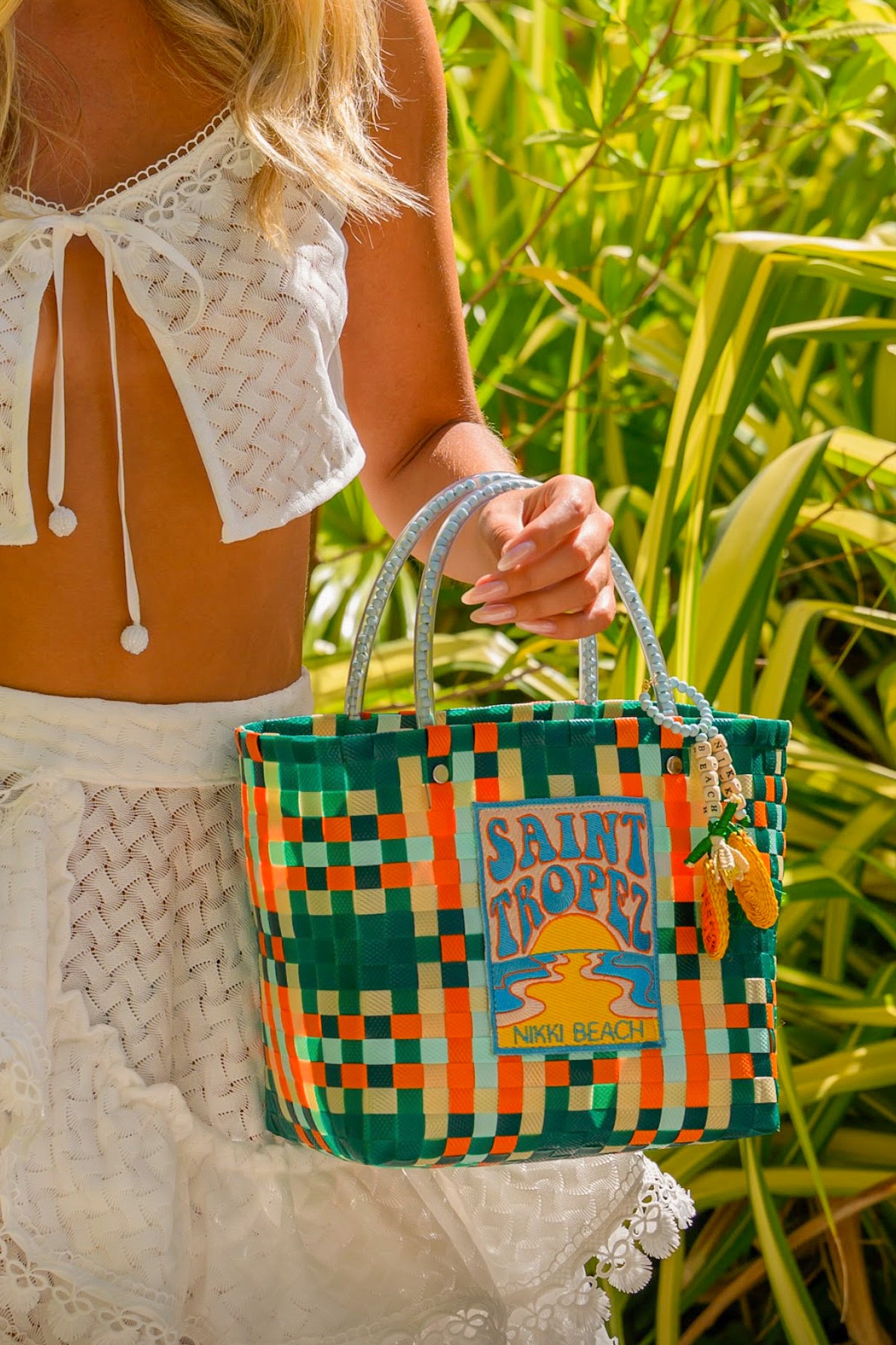 Saint Tropez Orange Small Zuncho Bag Nikki Beach x Mercedes Salazar Collaboration