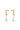 River Two Tone Pearl Earring
