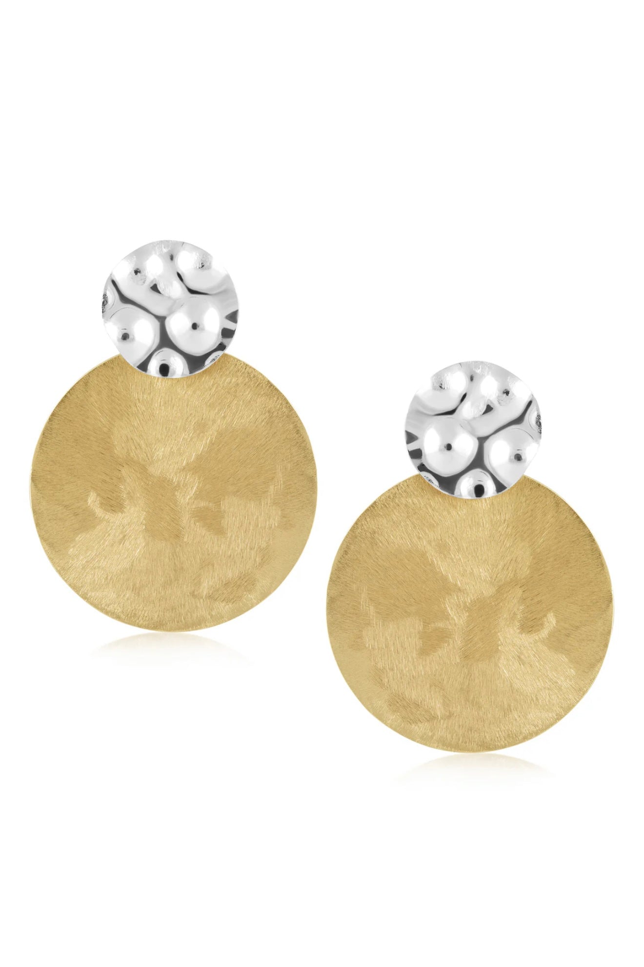 Noah Two Tone Statement Earring