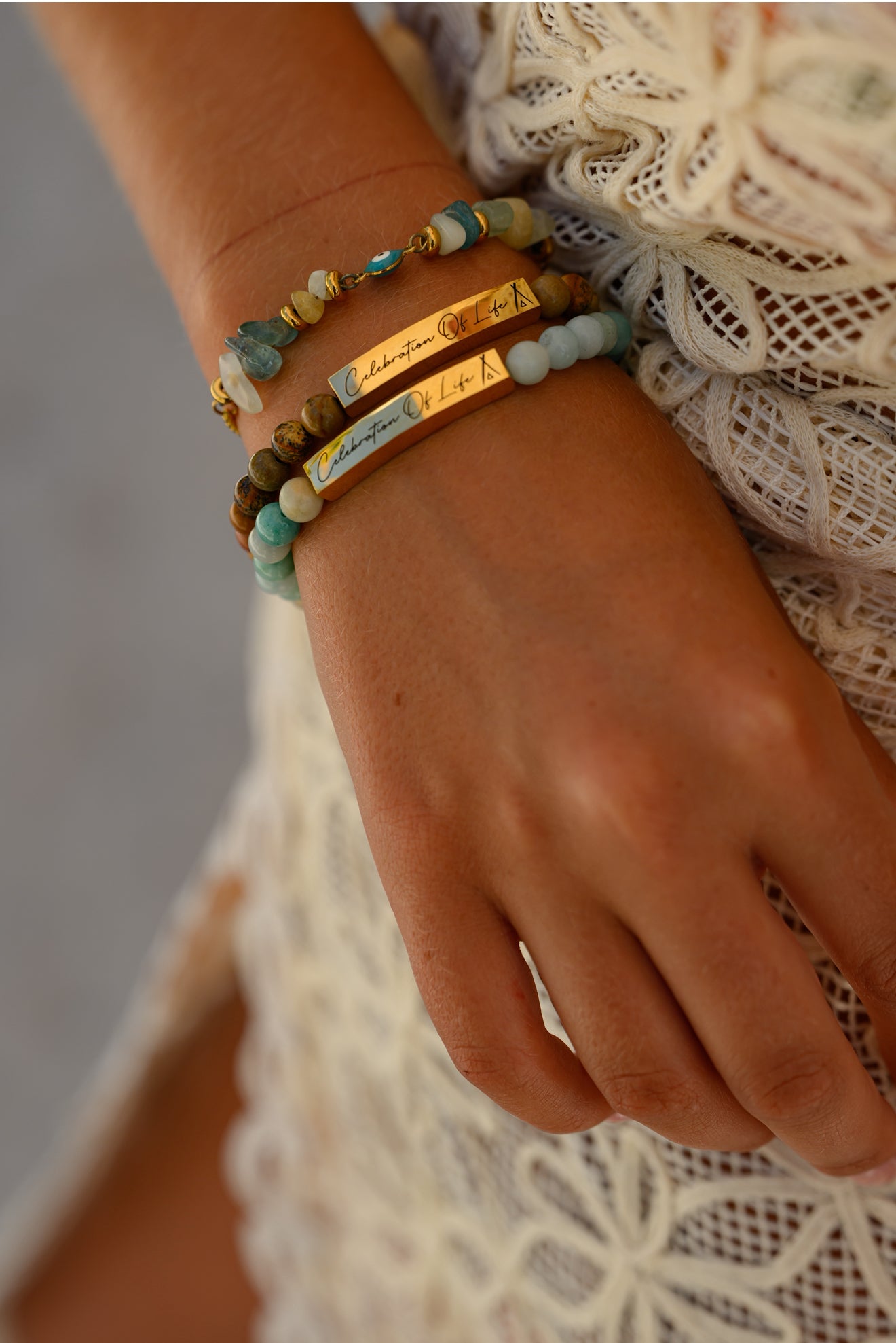Nikki Beach Celebration Of Life Bracelet Green