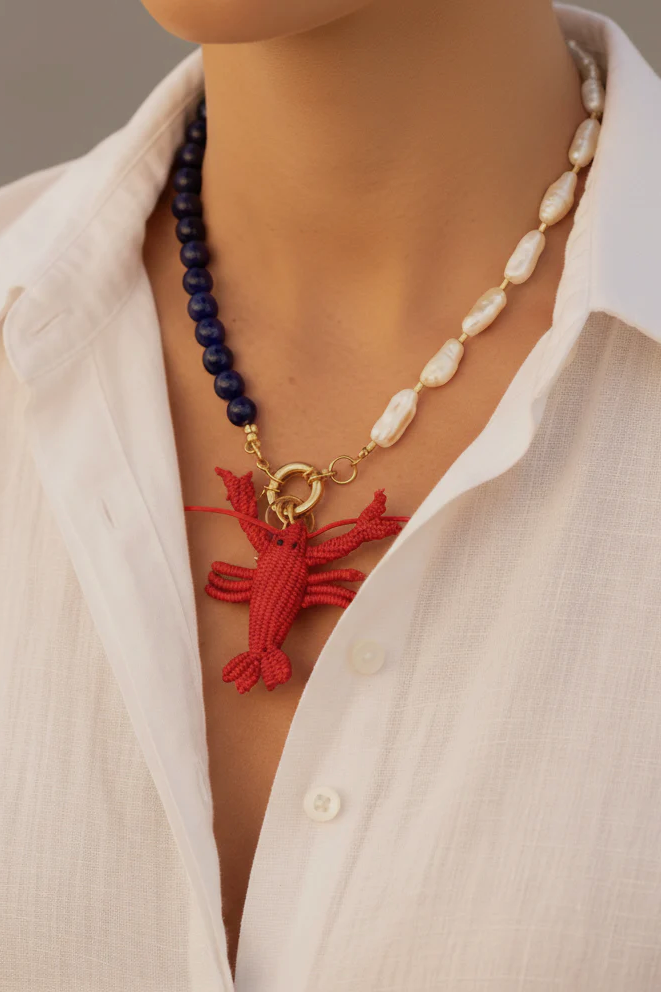 Senda Necklace Pearl + Charms