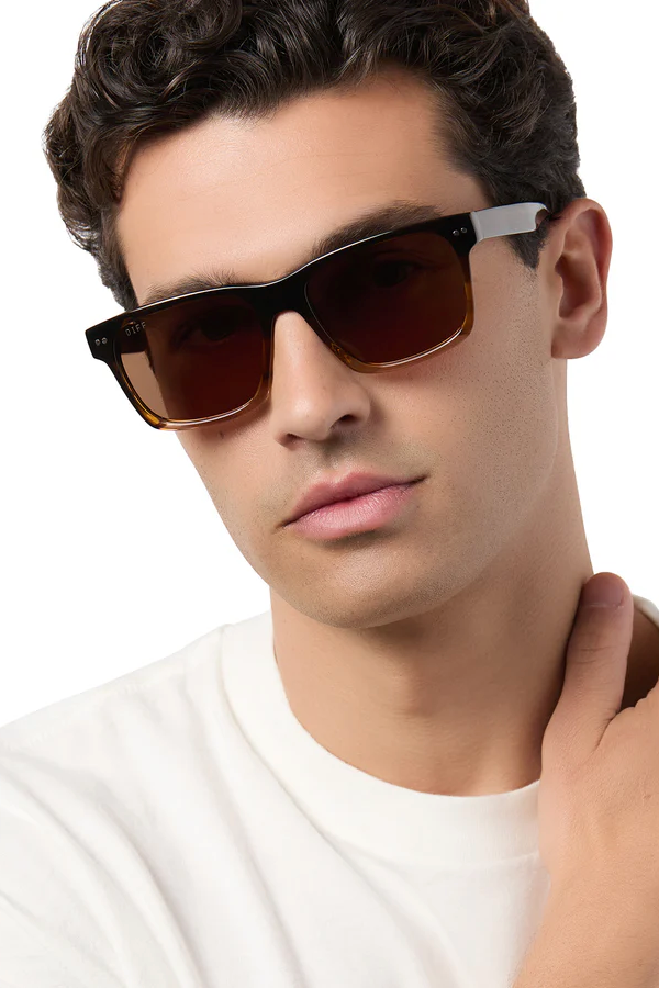 Gino XL Whiskey Fade Brown Polarized Sunglasses