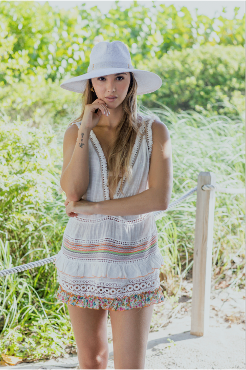 Saylor Hat White