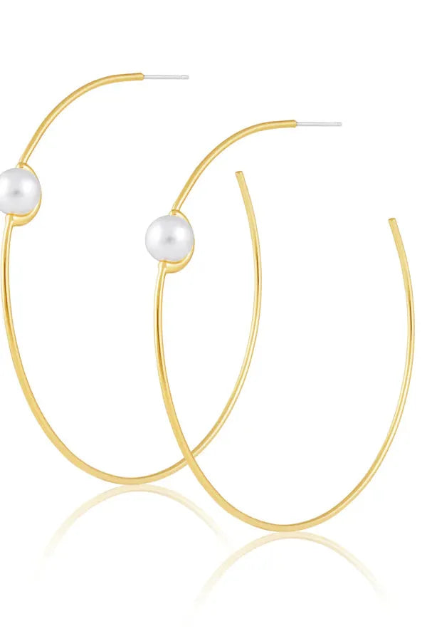 BELIZE PEARL HOOP