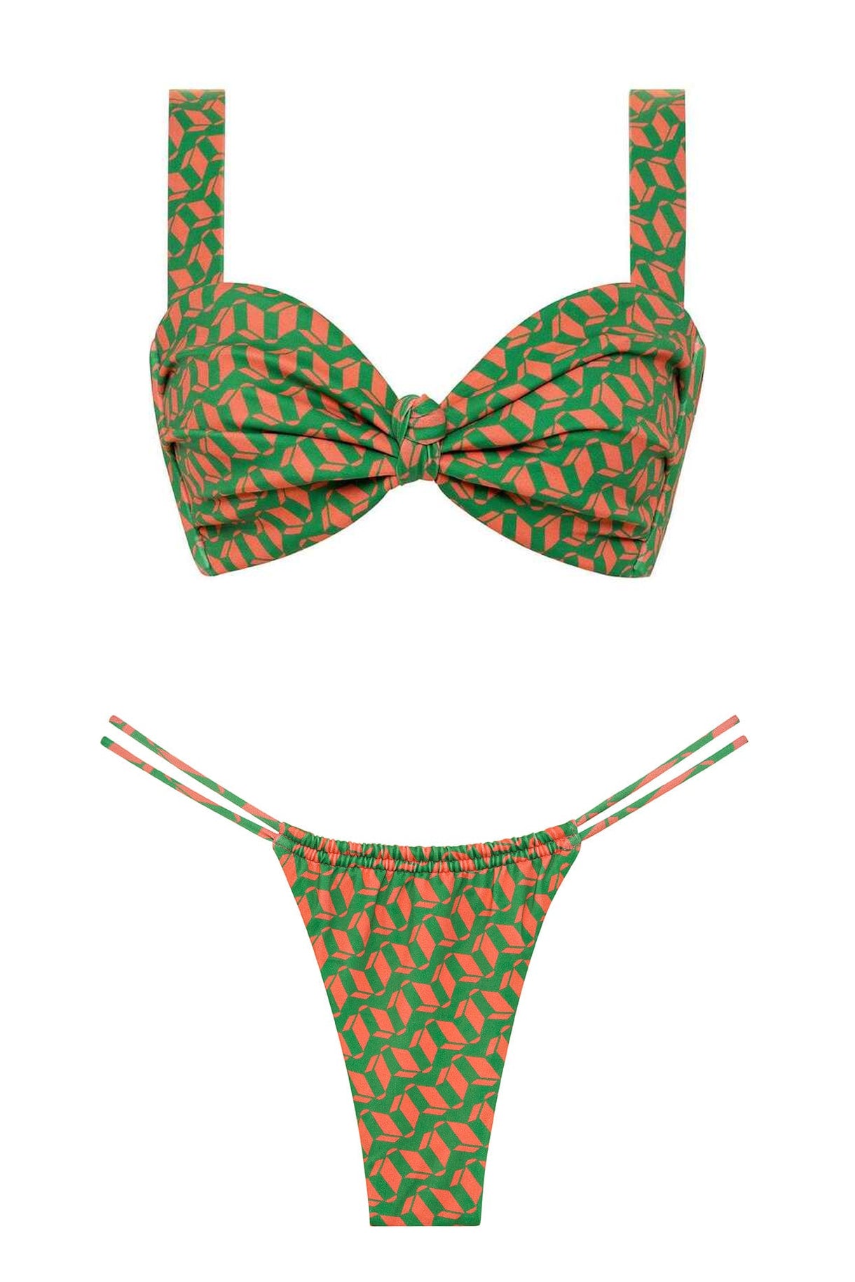 Geo Bikini in Green