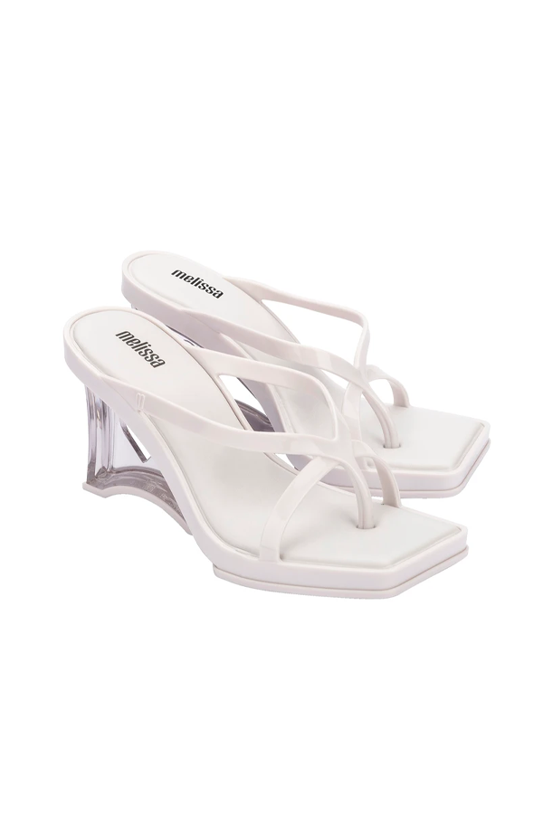 Melissa Glass Heel in White