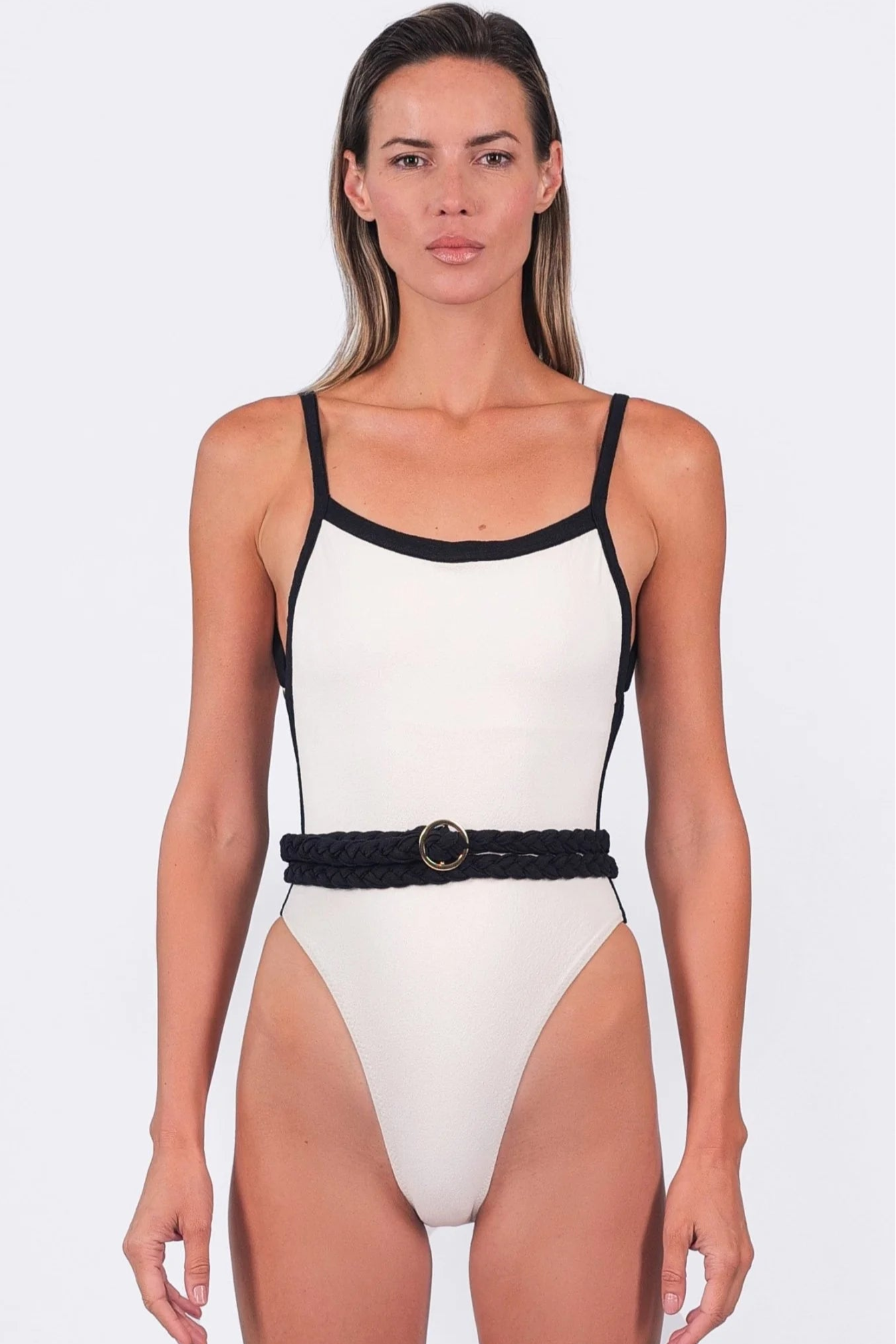 Greece Onepiece in White & Black