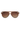 Brown aviator sunglasses with gradient lenses