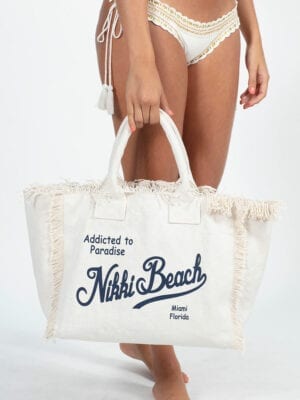 MC2 SAINT BARTH Mini Vanity Straw Beach Bag - Neutrals